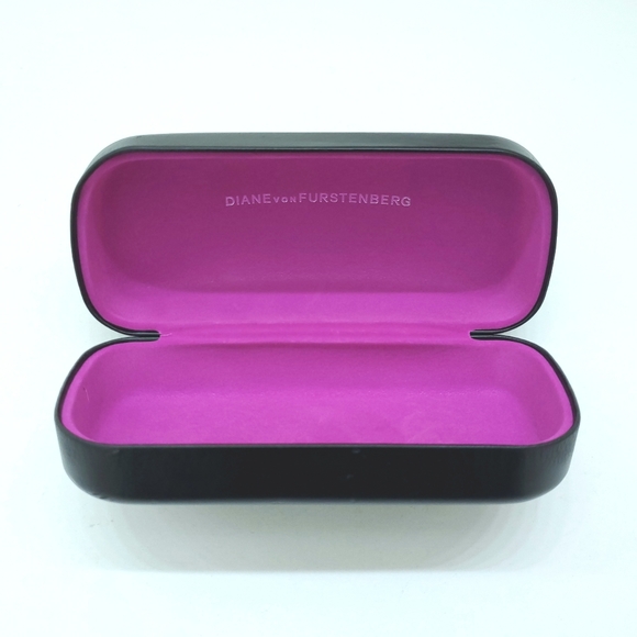 Diane Von Furstenberg Accessories - Diane Von Furstenberg Black Logo Eyeglass/Sunglasses Case DVF - Preowned
